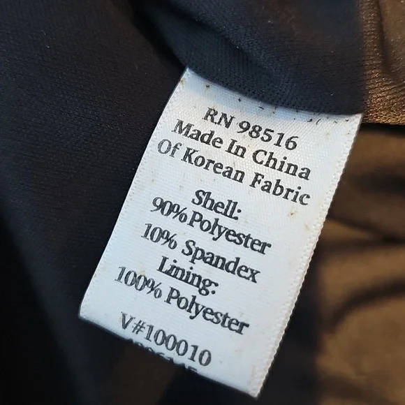 Coldwater Creek Size L 14 16 Black V-neck Velvet Dress - Picture 7 of 7